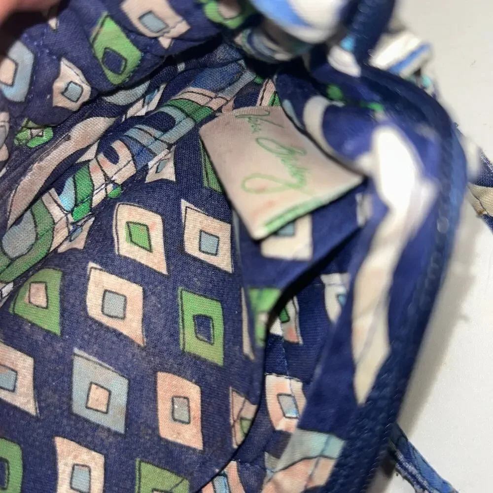 Vera Bradley Mediterranean Blue Paisley Tech Case Wallet Wristlet Women's Bag